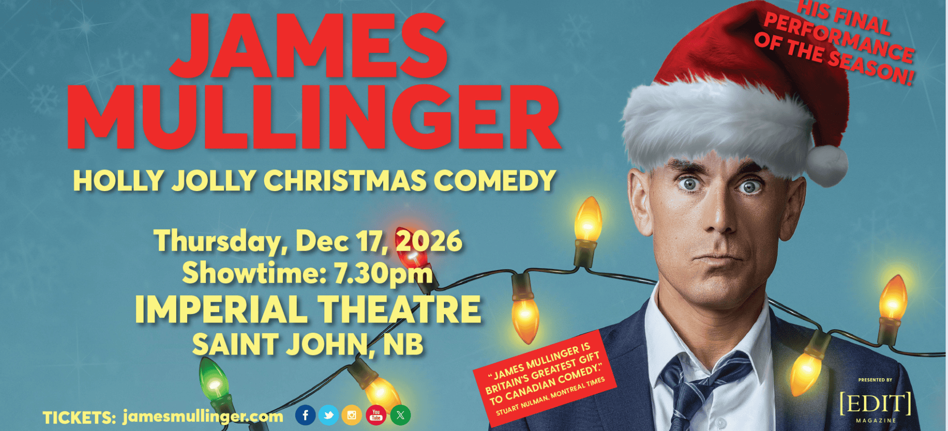 James Mullinger – Canadian Comedian Tour