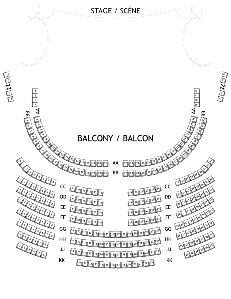 Balcony - Seating Map